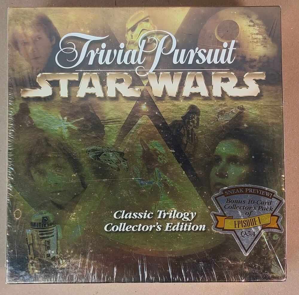 Trivial Pursuit Star Wars Classic Trilogy Collectors Edition Game, New, Sealed